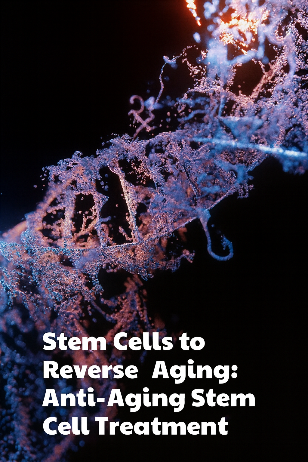 Illustration einer Anti-Aging-Behandlung mit Stammzellen
